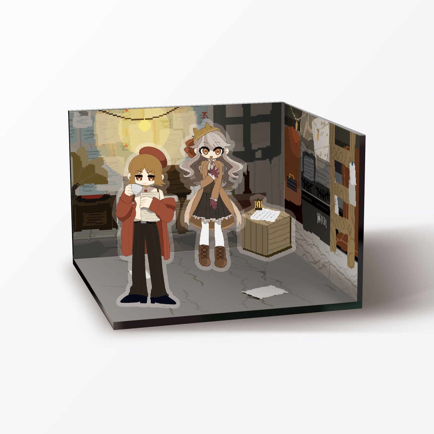 アクリルジオラマ【ネクター＆イチハチ】※408さん直筆サイン入り