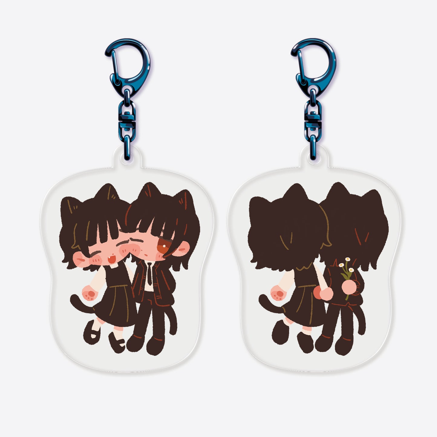 リバーシブルアクリルキーホルダー（シオン・アオイ）